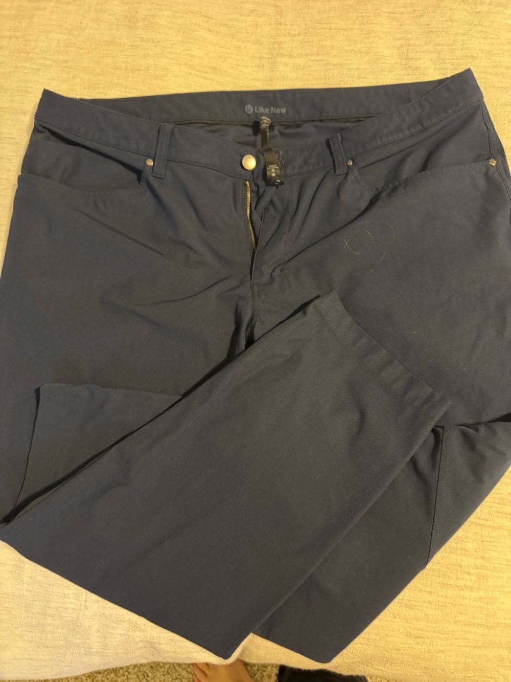 lululemon athletica Men’s Dark Navy Straight-Leg Jeans